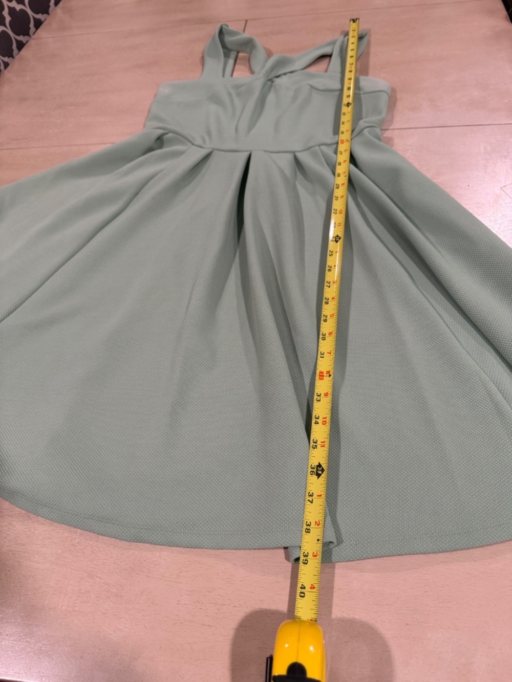 Womens Torrid size 0 knee length dress Sage Green - Picture 2 of 6